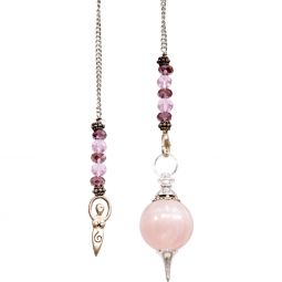 Pendulum Sephoroton Rose Quartz - Goddess
