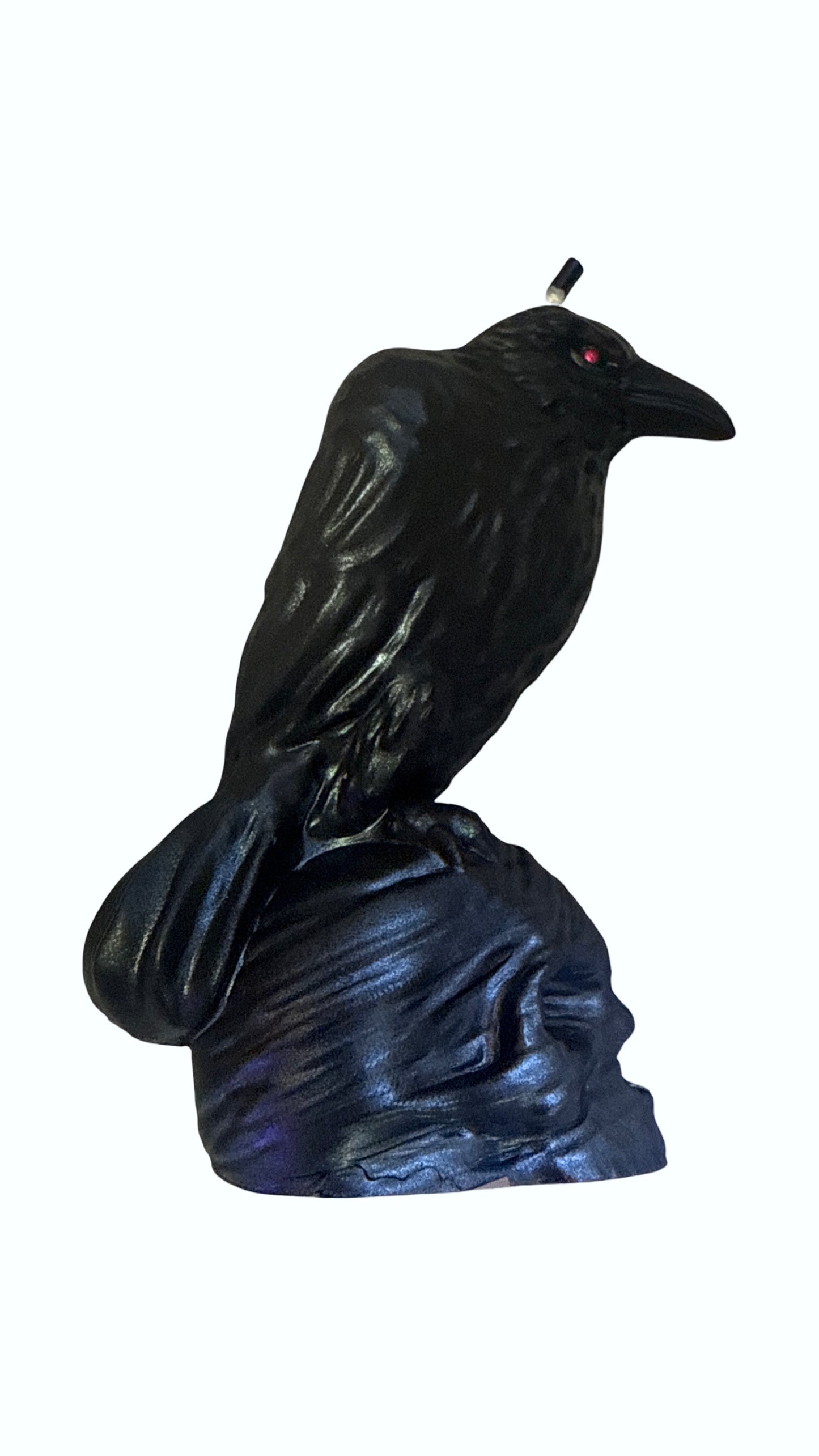 Raven on Skull - intention candle