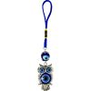 Glass Evil Eye Talisman -  Owl