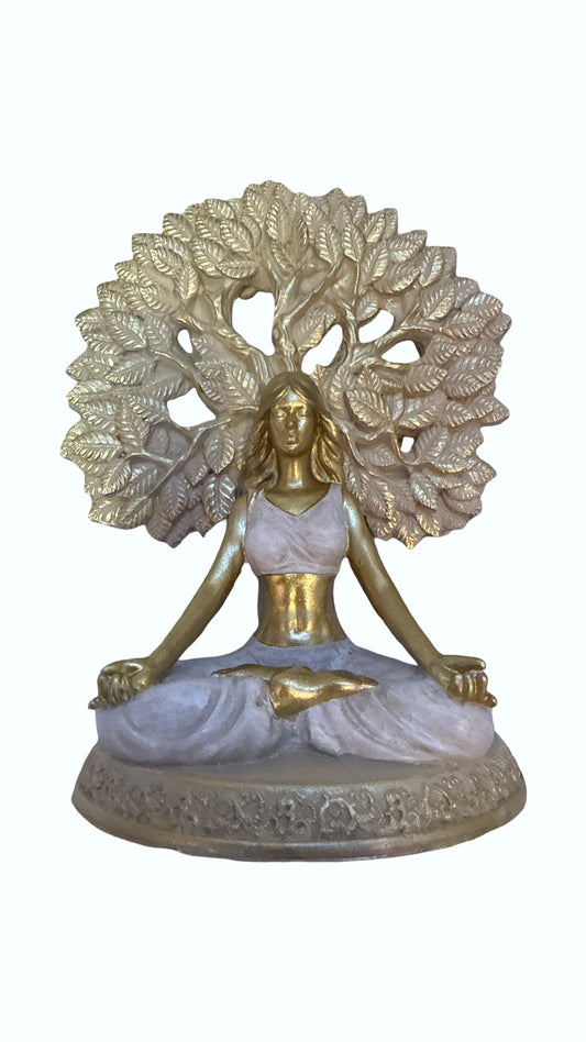 Yoga Lady with Tree of Life