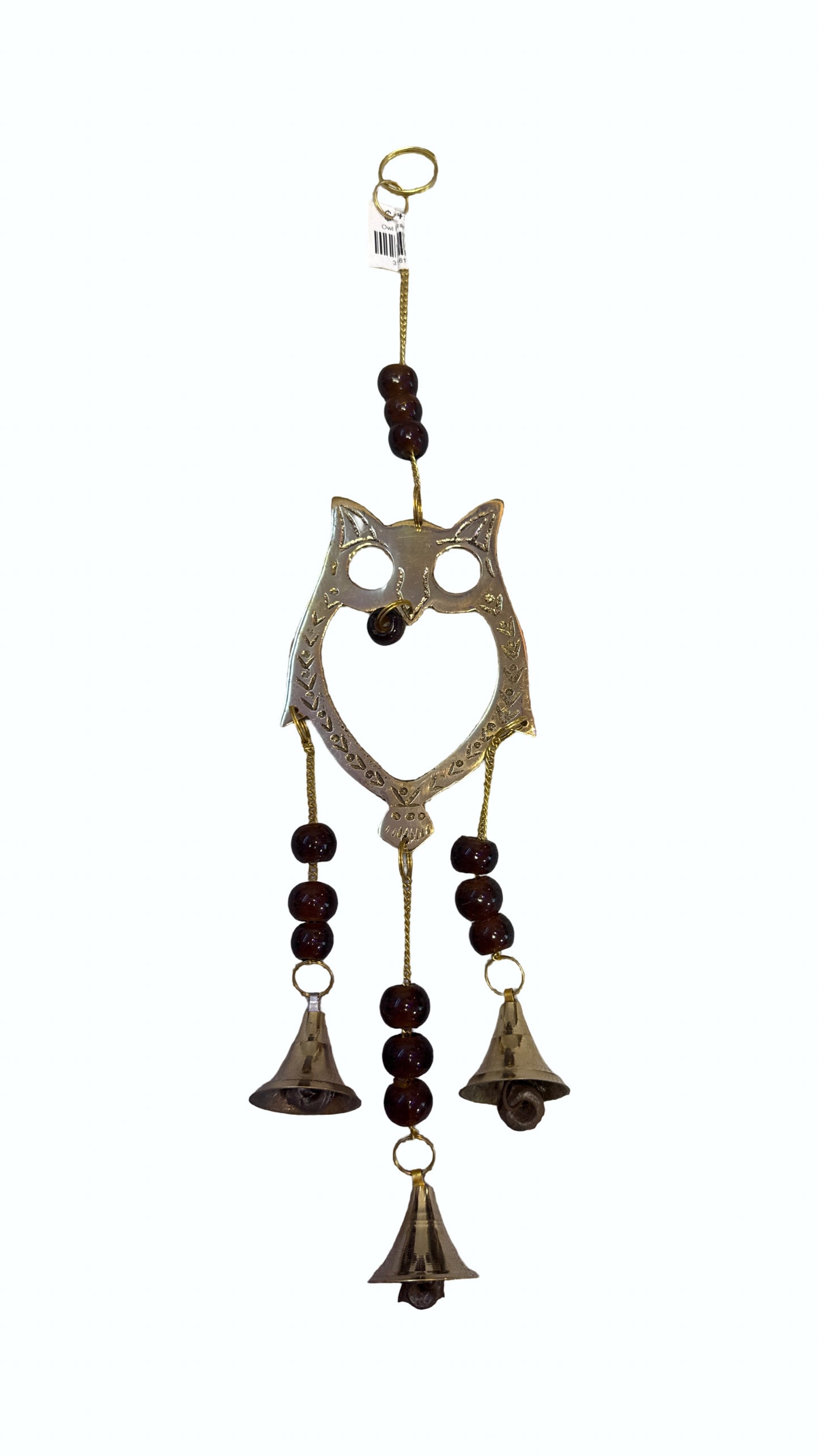 Owl Brass Bell Chime