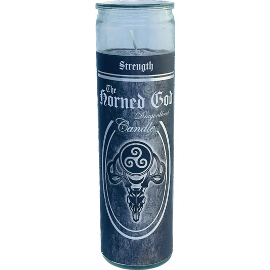 7 Day Glass Ritual Candle - The Horned God - Dragonblood