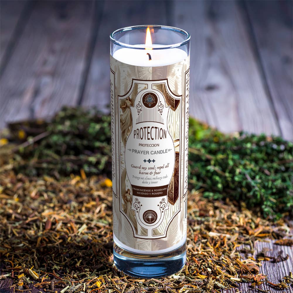 Prayer Candle - Protection (8 in., 9.5 oz.)