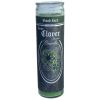 Goodluck ~ 7 Day Glass Ritual Candle - Lucky - Clover - Jasmine