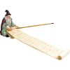 Polyresin Incense Holder - Wizard w/ Magic Scroll