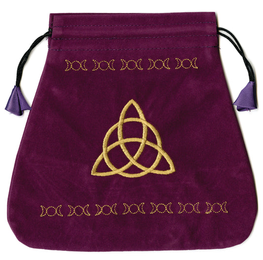 Triple Goddess Velvet Tarot Bag