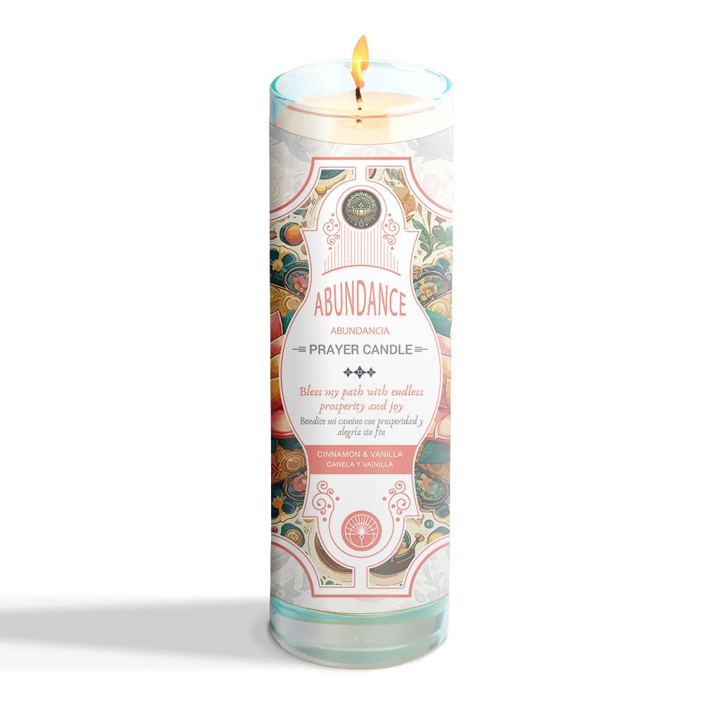 Prayer Candle, Abundance (8 in.) (9.5 oz)
