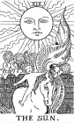 Black and White Rider - Waite tarot deck