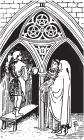 Black and White Rider - Waite tarot deck