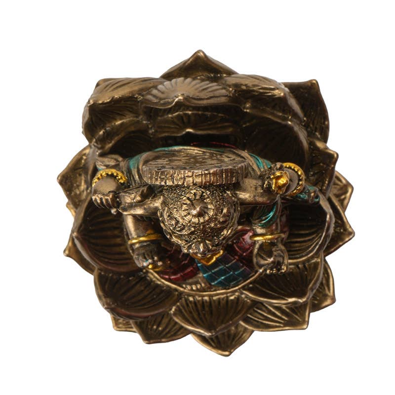 Ganesha Hindu God on Lotus