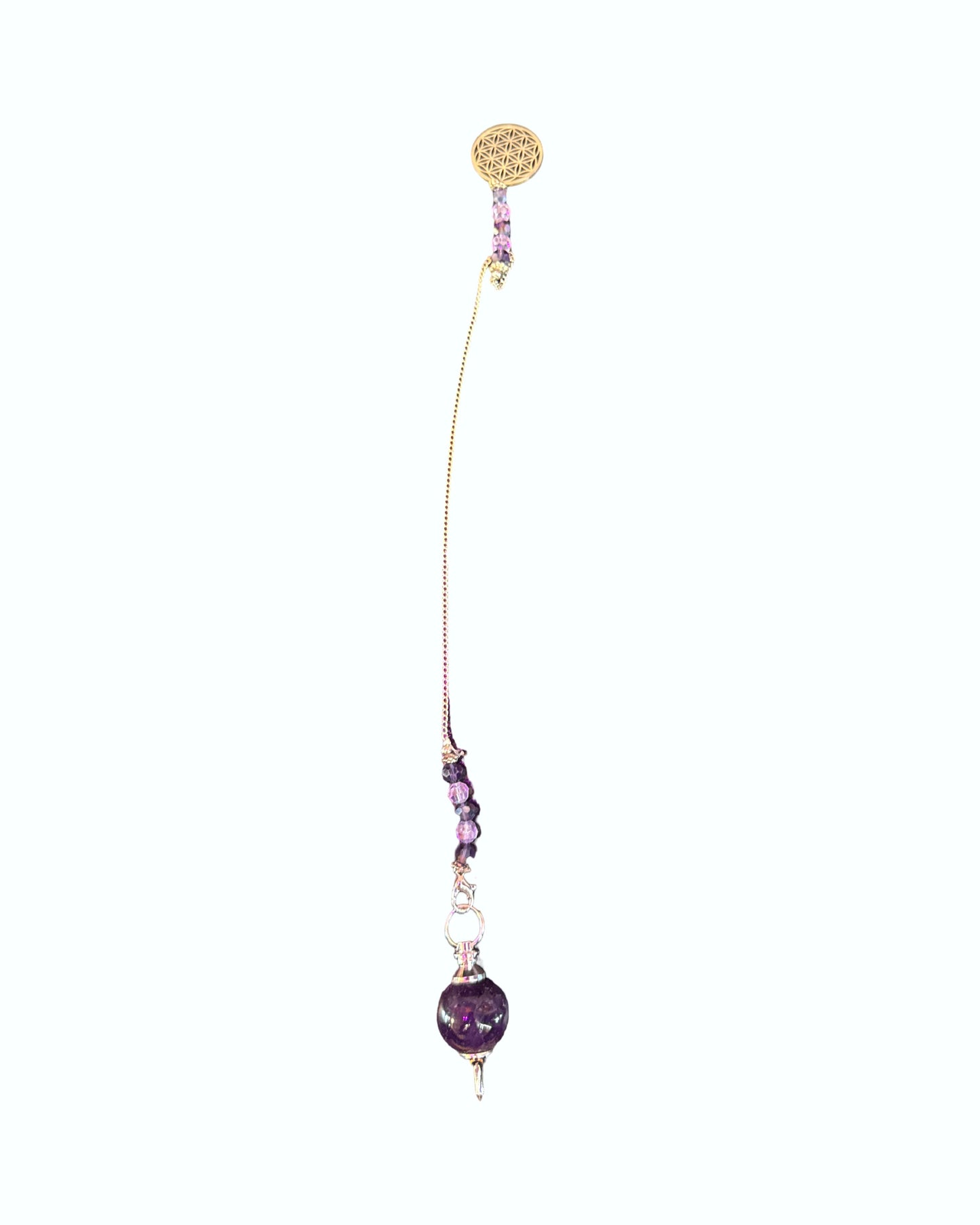 Pendulum Sephoroton Amethyst - Flower of Life