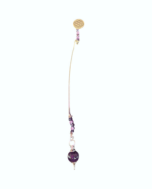 Pendulum Sephoroton Amethyst - Flower of Life