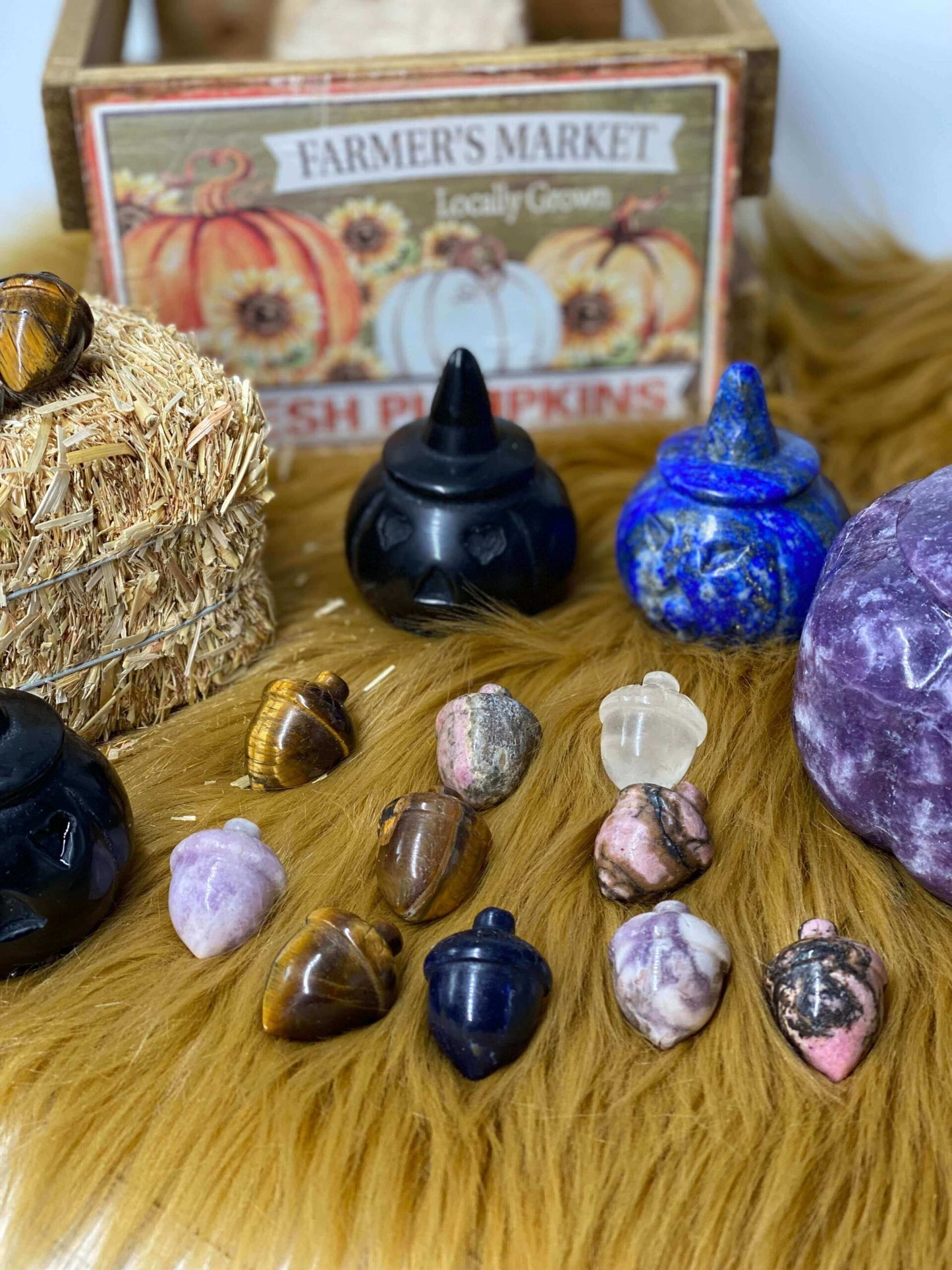 Acorn Carved Crystal