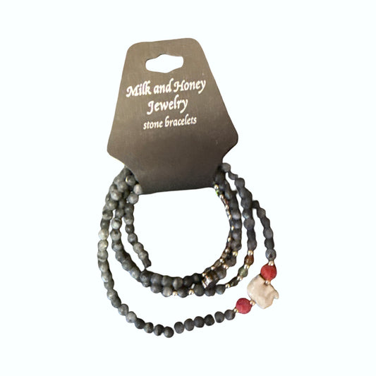 4 Wrap Elephant Sodalite Bracelet