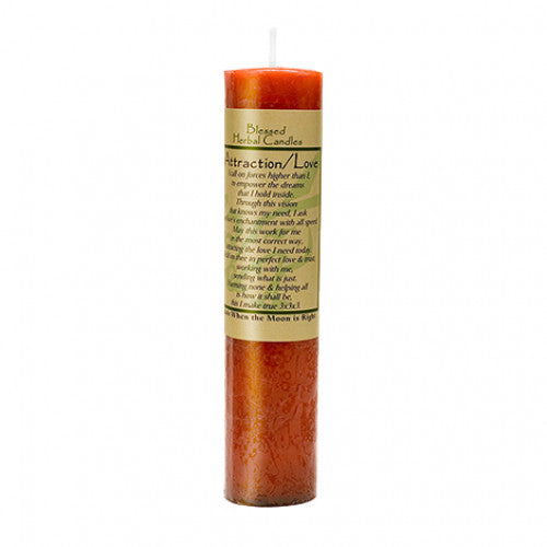 Blessed Herbal Candle: Attraction/Love
