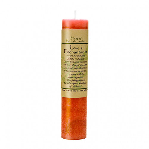 Blessed Herbal Candle: Love's Enchantment