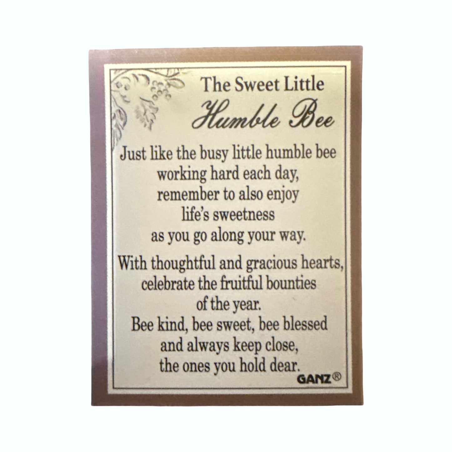 The Sweet Little Humble Bee