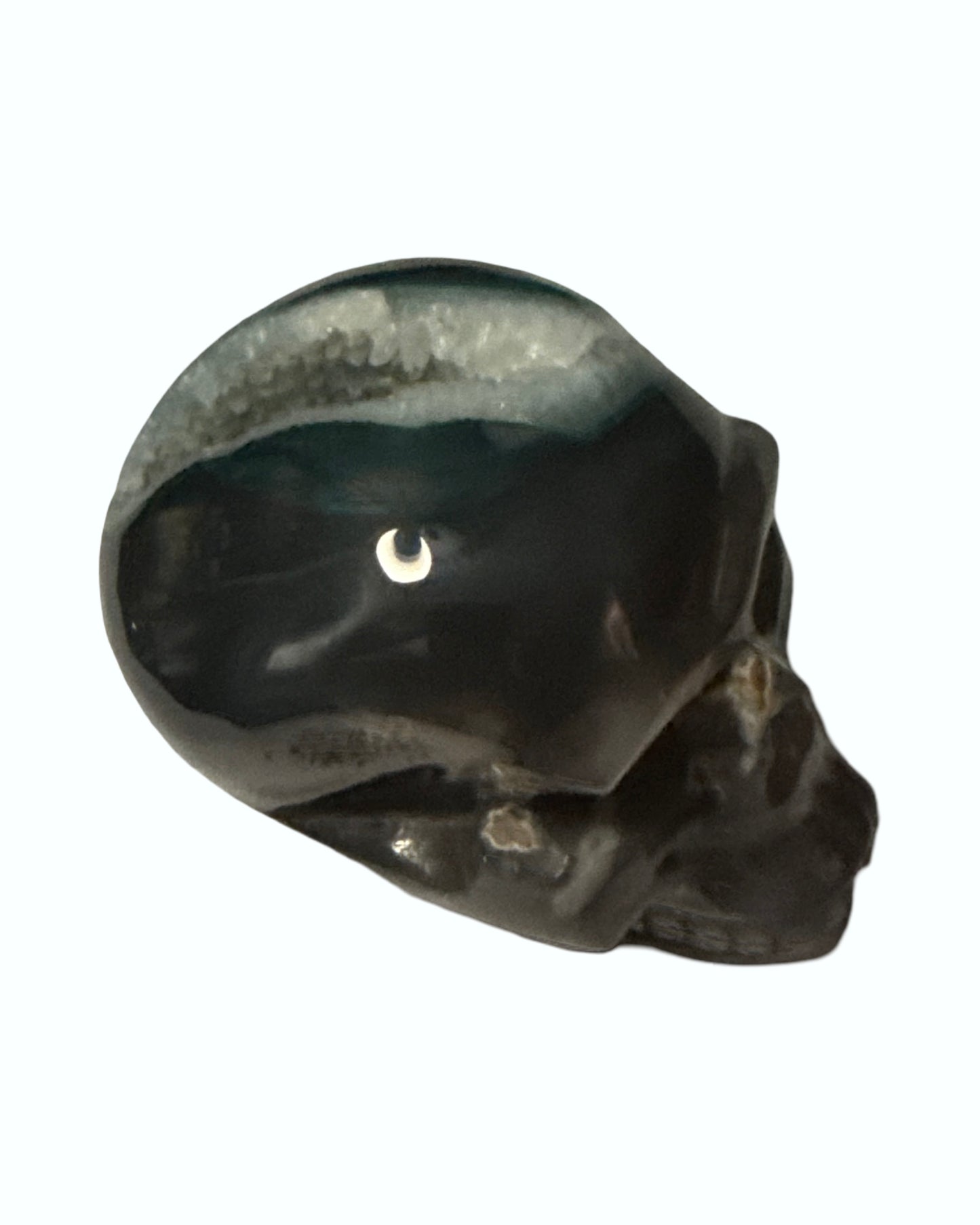 Agate Druzy Skull