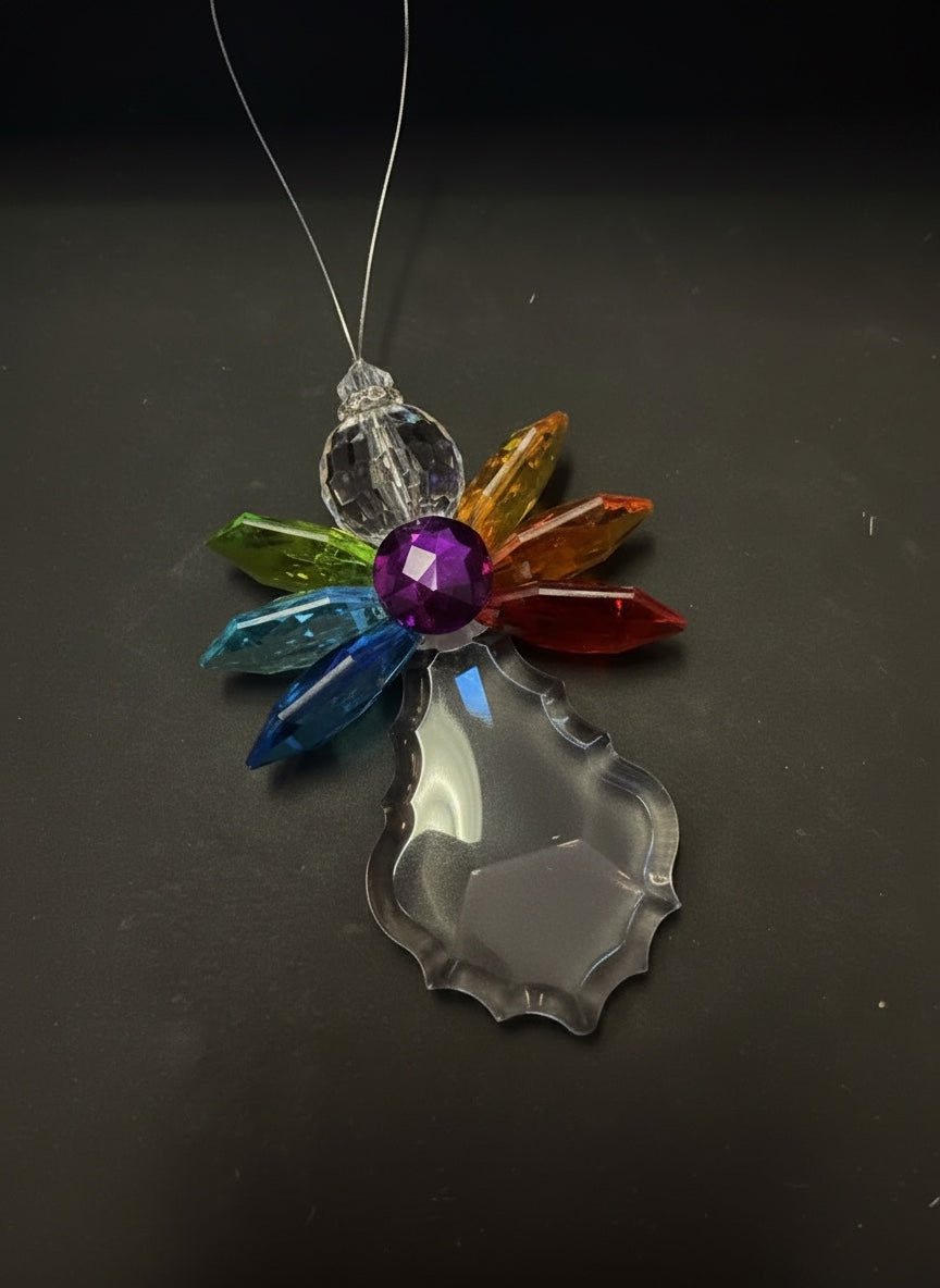 Hanging Rainbow Angel Sun Charm