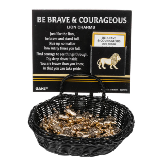 Be Brave & Courageous Lion Charm