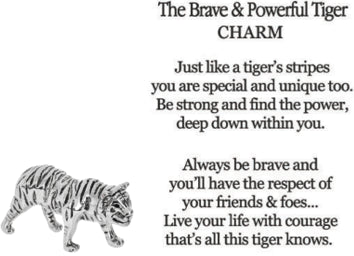 The Brave and Powerful Tiger Charm