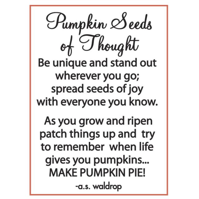 Pumpkin Seeds of Thought Charm (ER51725)