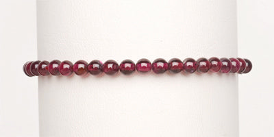 4mm Large - Womens - Mens Stretch Bracelet (Choose Your Stone)