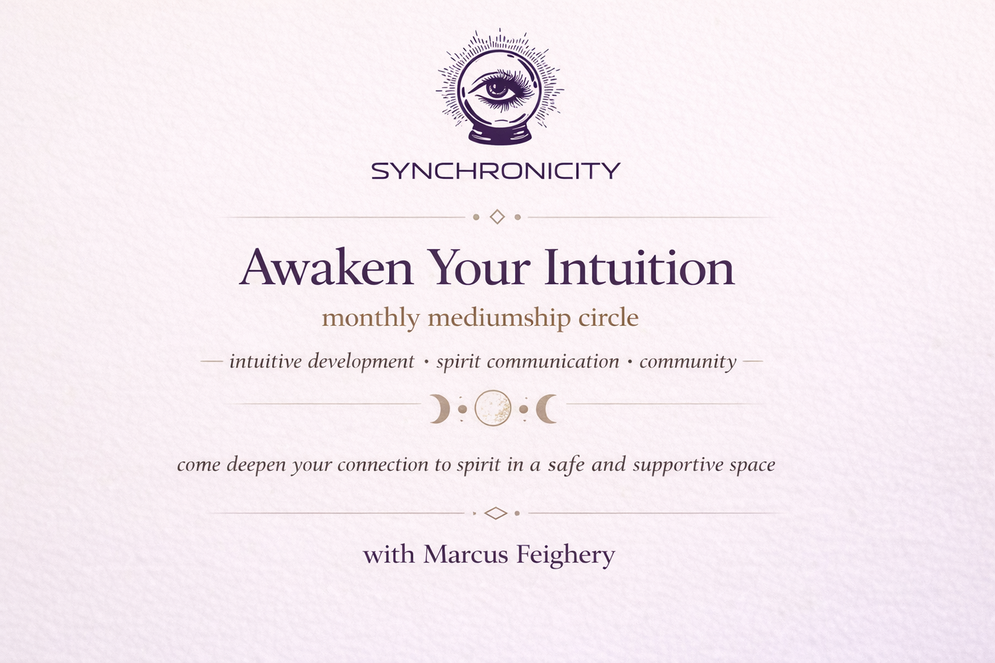 Mediumship & Intuitive Development Circle with Marcus