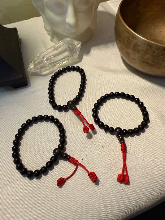 Shaligram Red Stringed  Healing Bracelet