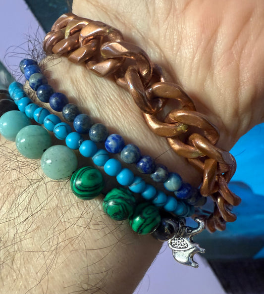 Thick  Unisex Copper Bracelet