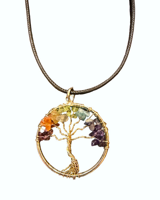Chakra Stones Tree of Life - Pendant