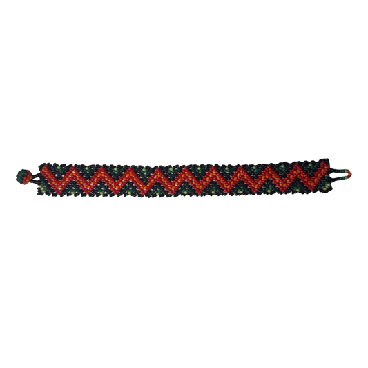 Handcrafted Huichol Bracelet – Sacred Path Design