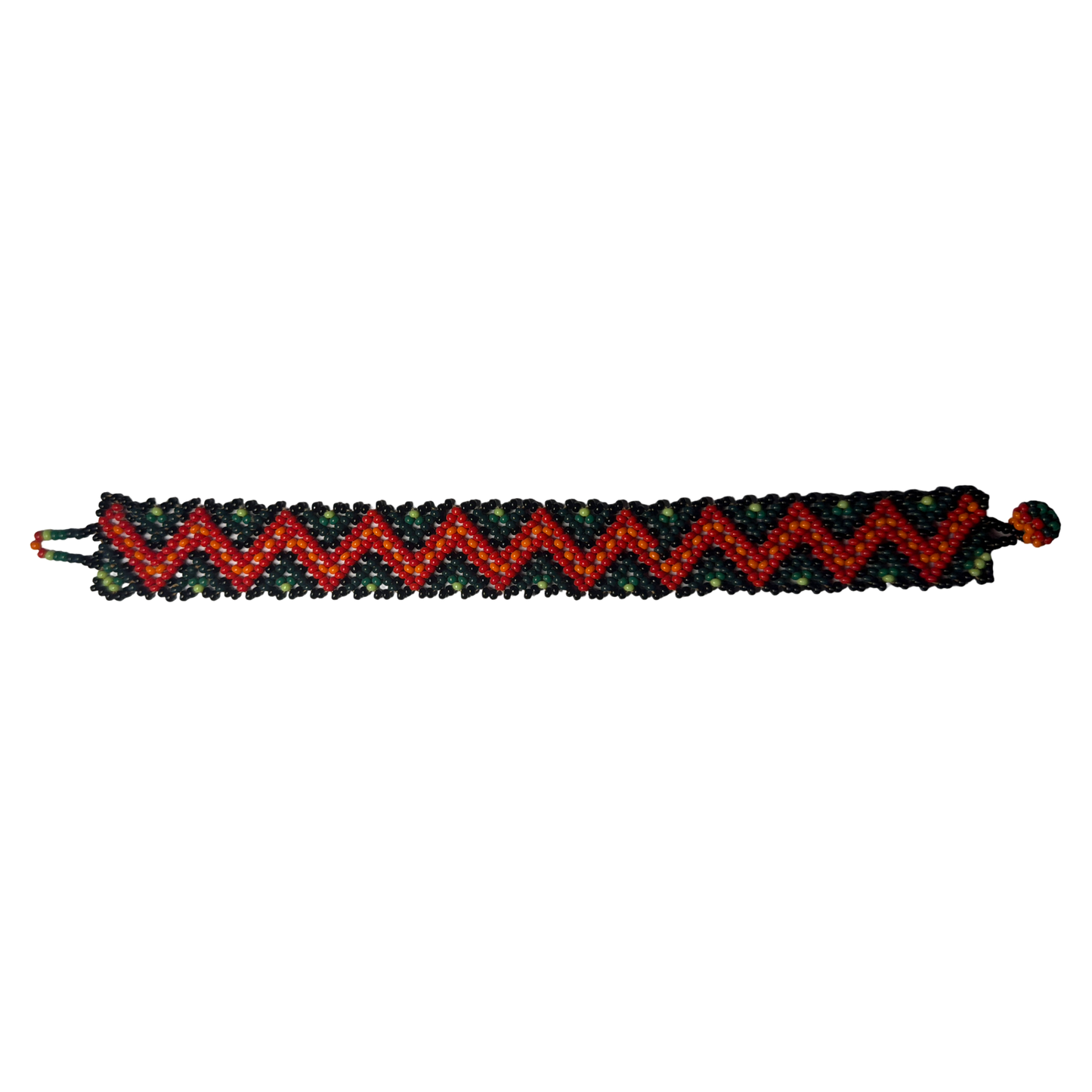Handcrafted Huichol Bracelet – Sacred Path Design
