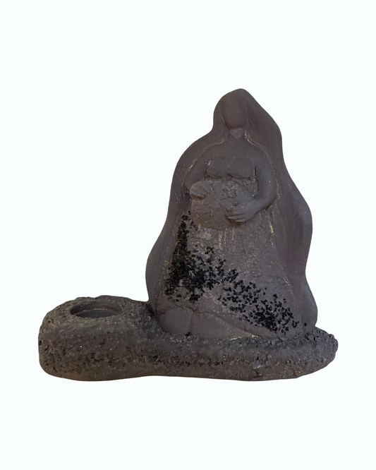 Gaia-Gypsum Cement Mini Candle Holder -