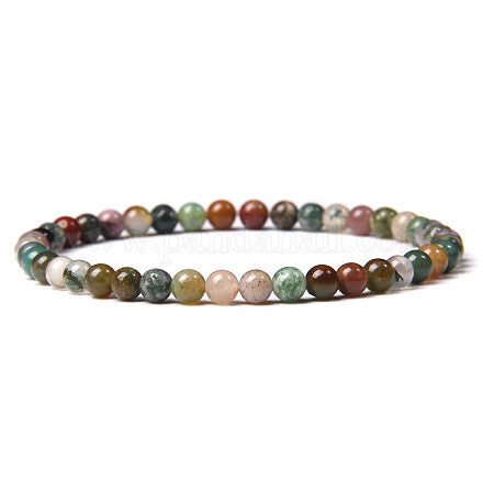 4mm Large - Womens - Mens Stretch Bracelet (Choose Your Stone)