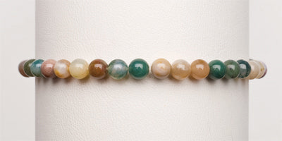 4mm Large - Womens - Mens Stretch Bracelet (Choose Your Stone)