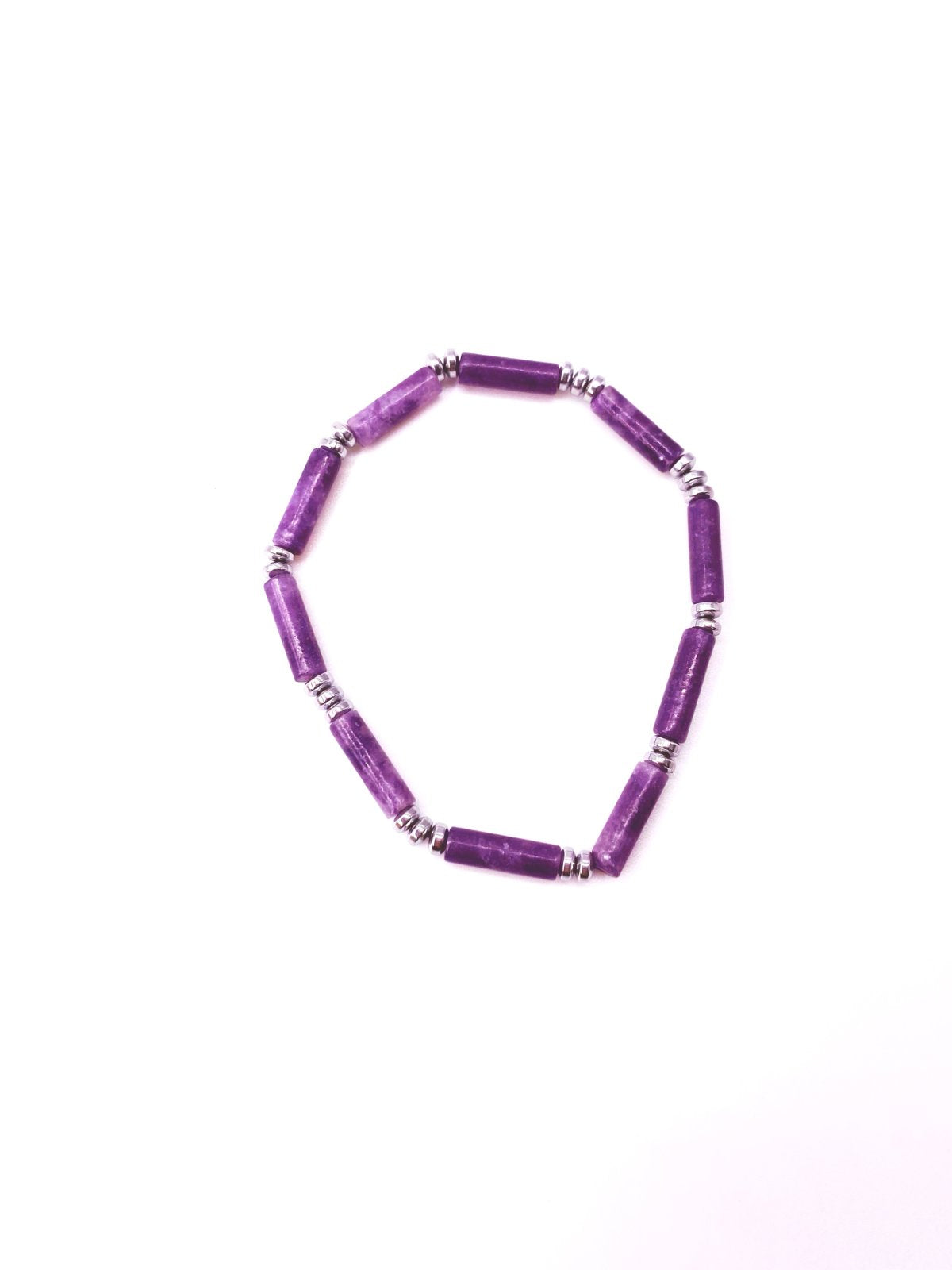 Gemstone Tube Bracelet (Choose Your Gemstone)