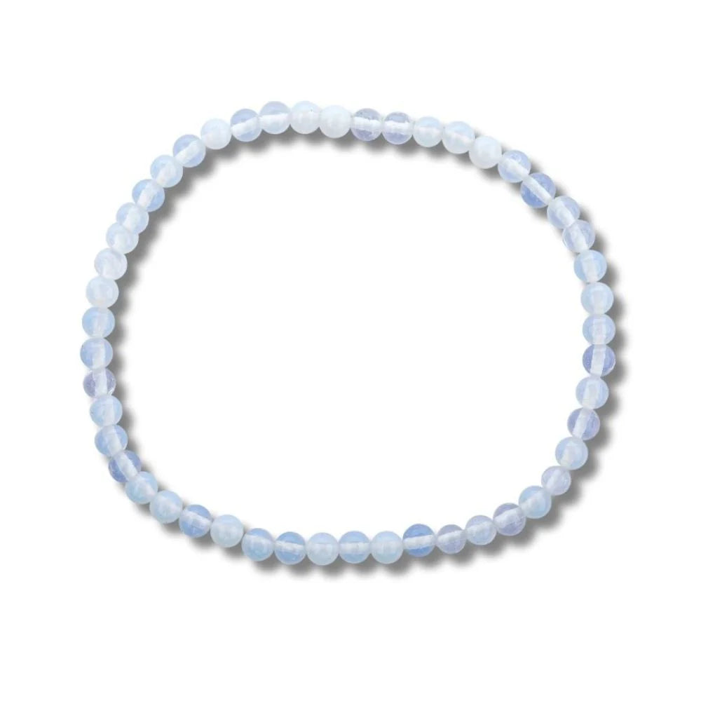4mm Large - Womens - Mens Stretch Bracelet (Choose Your Stone)