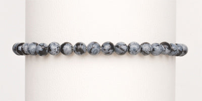 4mm Large - Womens - Mens Stretch Bracelet (Choose Your Stone)