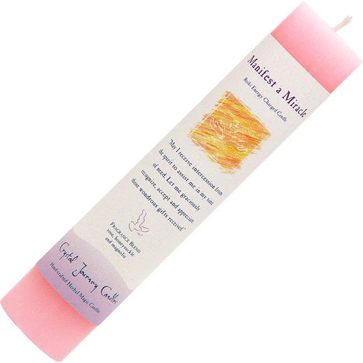 Manifest A Miracle: Reiki Charged Soy Herbal Candle
