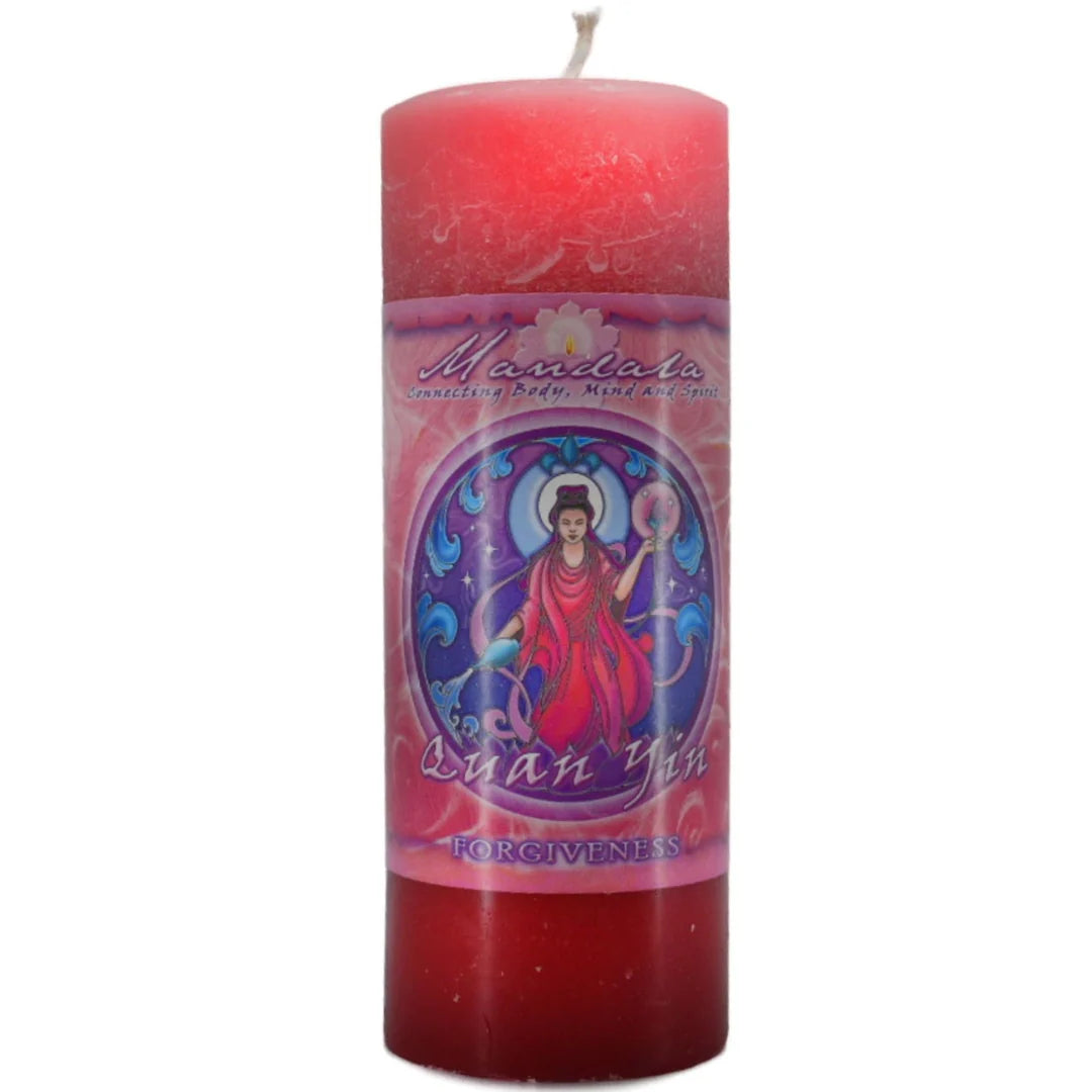 Mandala Candle: Quan Yin "Forgiveness"