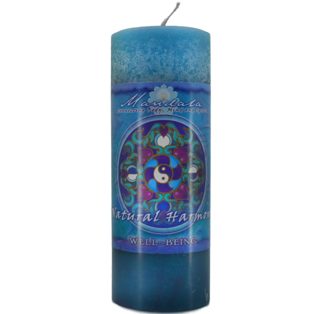 Mandala Candle: Natural Harmony "Well Being"