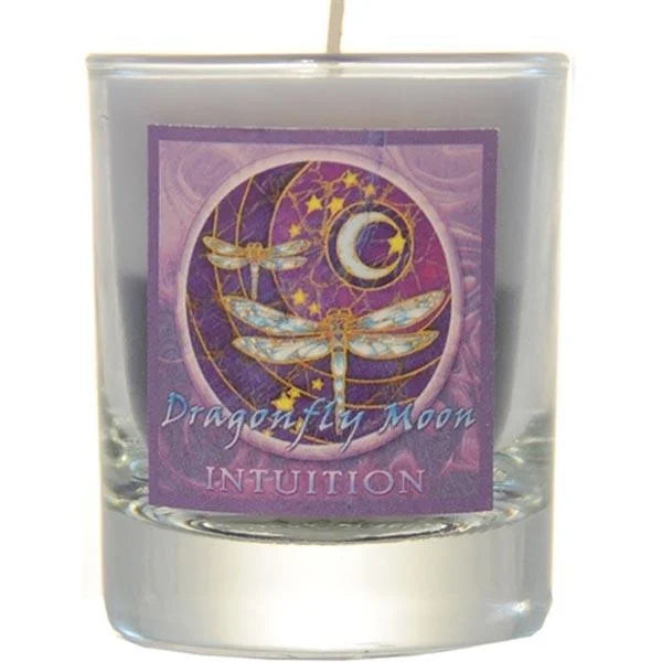 Mandala Candle: Dragonfly Moon "Intuition"