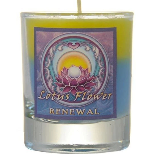 Mandala Candle: Lotus Flower "Renewal"