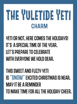 The Yuletide Yeti ~ Charm