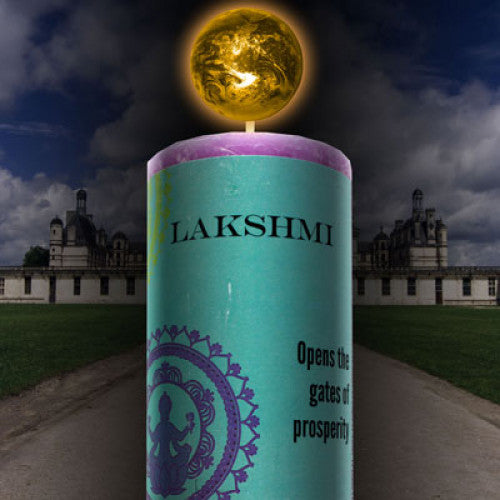 World Magic Lakshmi Pillar Candle