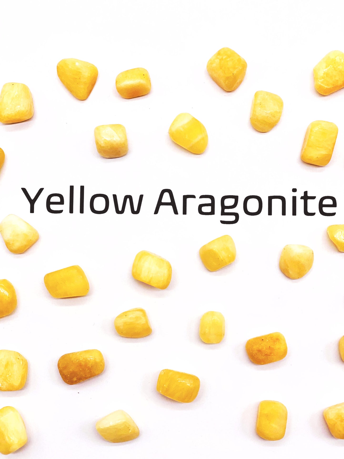 Yellow Aragonite Tumbled