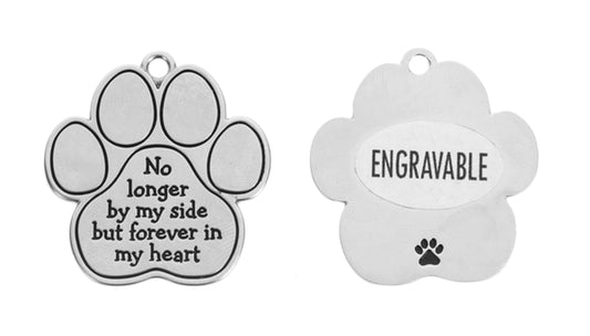 You Left Pawprints on My Heart Memorial Charm