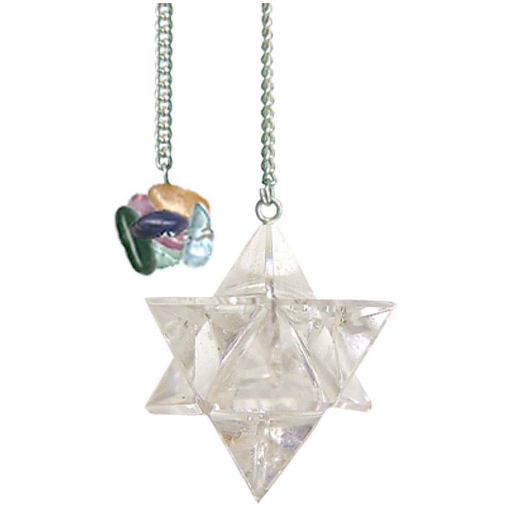 Pendulum Merkaba Clear Quartz (Each)