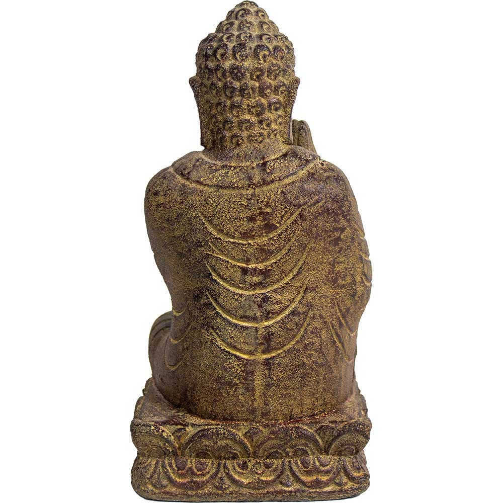 Volcanic Stone Statue - Namaste Resting Buddha